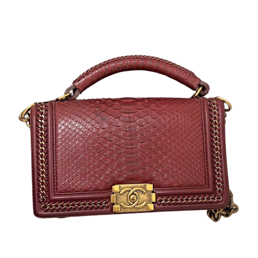 Chanel Boy Bag – Python Leather | Batra